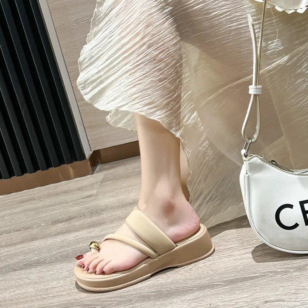 SAOLA Pantofole con punta a ritaglio piedi suola spessa ciabatte donna sandali estivi