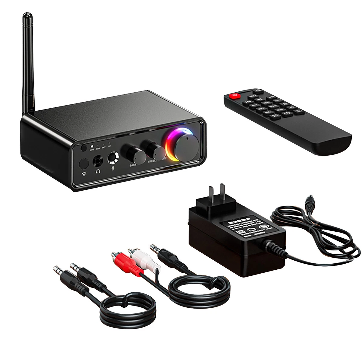 HiFi Digital Stereo Mini Amplifier TPA3116D2 Bluetooth5.3 IR Headphone 100W*2