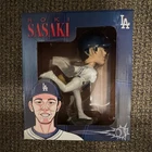 Roki Sasaki Los Angeles Dodgers MLB Baseball Bobblehead Figure Hard Plastic 2024