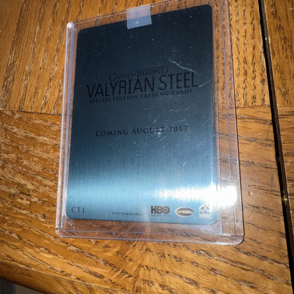 Game of Thrones Season 6 VALYRIAN STEEL CASE TOPPER Trading Card Insert CT1 - Image 2 of 2