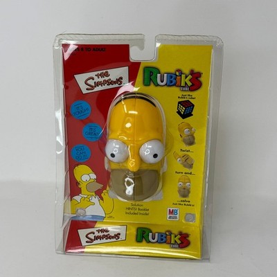 The Simpsons Rubik's Puzzle Homer Head 3D Brain Teaser 2001 New Sealed