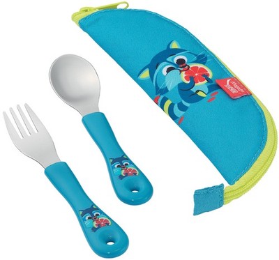 Maped PICNIK Besteck-Set WASCHBÄR 3-teilig blau