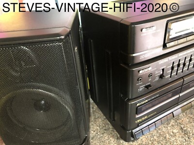 Aiwa CA-W70K CARRY COMPONENT SYSTEM RADIO, TWIN TAPE! SERVICED