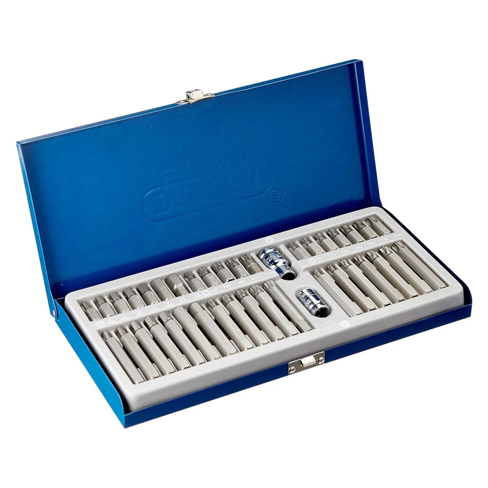 Expert Star Torx Hex Spline Bit Set 40pc Mechanics + Steel Case Draper 33322 - Image 2 of 4