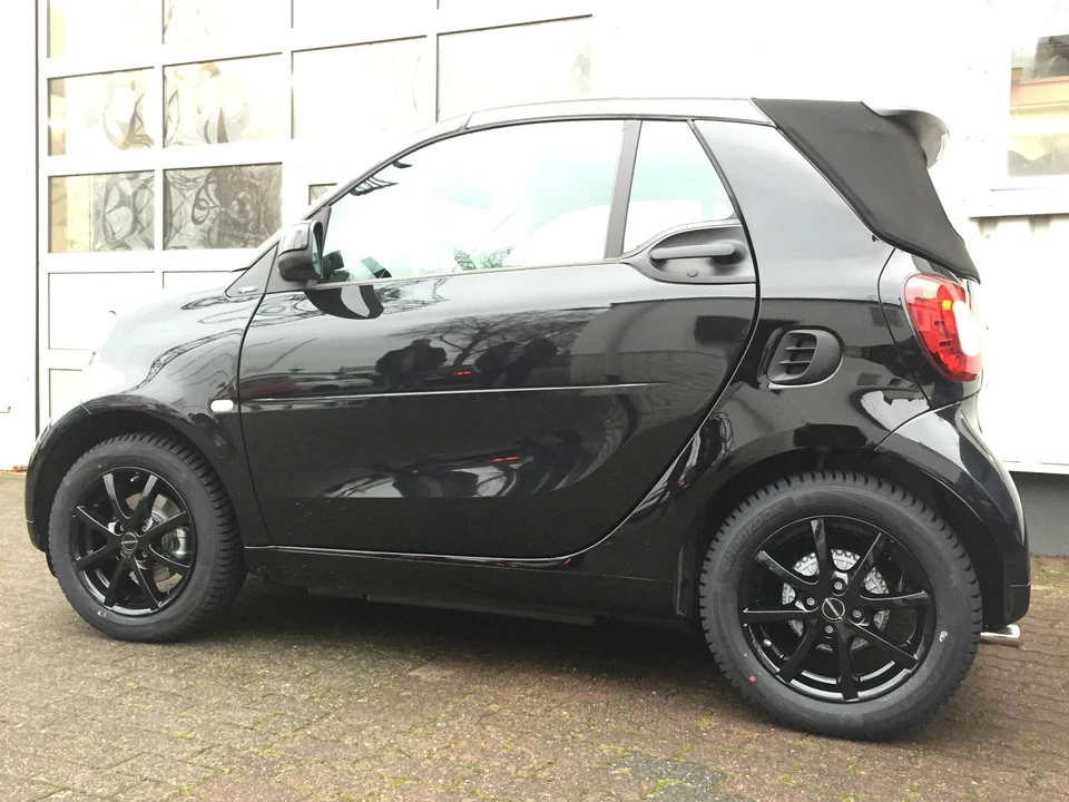Winterräder smart 453 Alufelgen Borbet schwarz Conti RDKS fortwo forfour - Bild 2 von 4