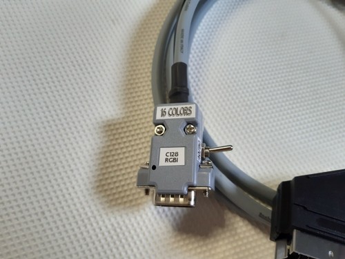 Video cable Commodore 128 C128 64 RGBI 40 80 colonne 16 colors SCART -RARE (NEW) - Imagen 6 de 9