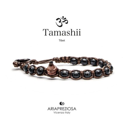 Original Tamashii Armband Rosenkranz tibetische Mönche 900-221 MANTRA ONIX MATT 
