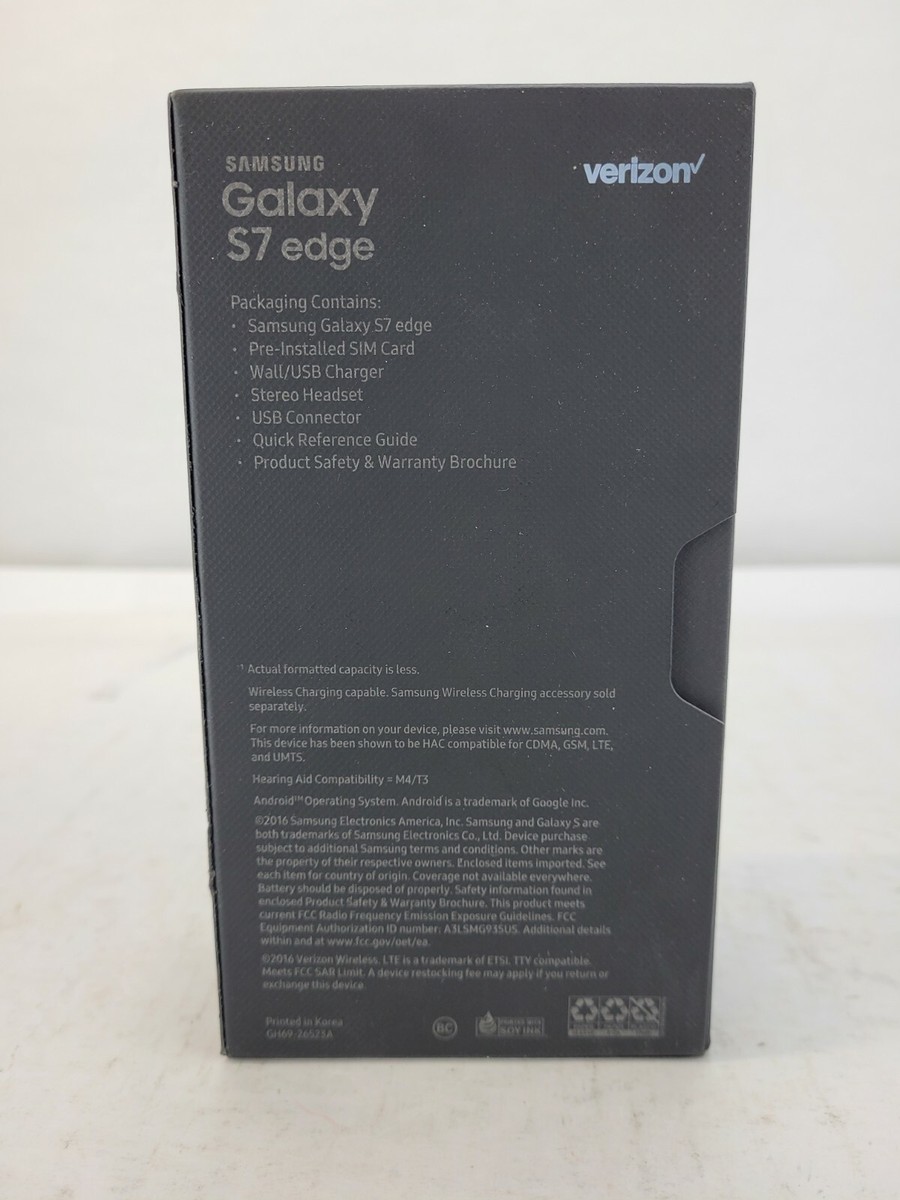 Samsung Galaxy S7 Edge Box Only | eBay