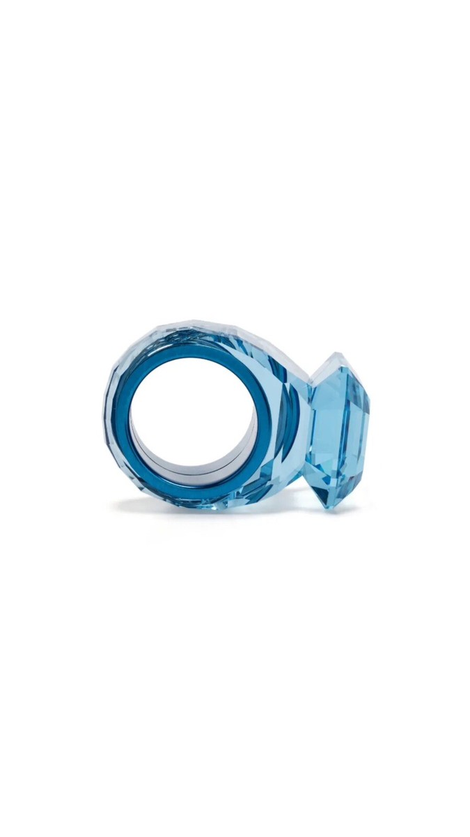 Atelier Swarovski Lucent cocktail ring Octagon cut, Blue | eBay Atelier Swarovski Lucent cocktail ring Octagon cut, Blue | eBay