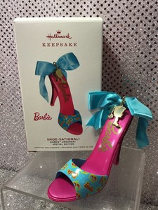 hallmark barbie shoe ornament