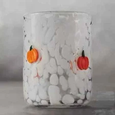 Anthropologie  Icon Juice Glass Pumpkin 17 Oz New