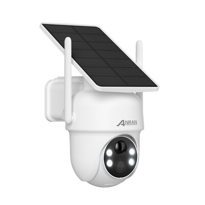 ANRAN Refurbished Wireless Security Camera System Solar Battery 360°PTZ Outdoor