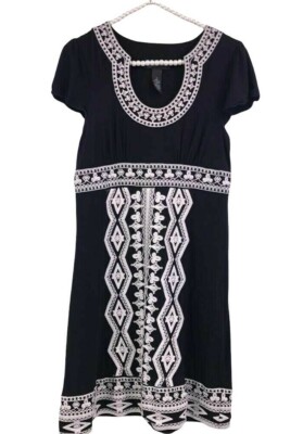 black knit tunic dress Umgee Waffle Knit Tunic Mini Dress in Black 2XL main image 0