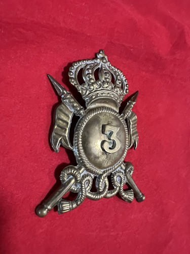 Fregio metallico per Cavalleria Lancieri Casco Coloniale Regio Esercito WW2 AOI - Foto 2 di 5