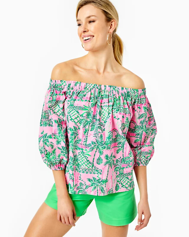 Jupe gidget vert imprimé floral étiquette blanche Lilly