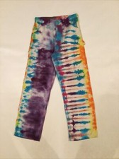 Vintage Carhartt Double Knee Tie Dye Painter Carpenter Work Pants Size 32 x 31