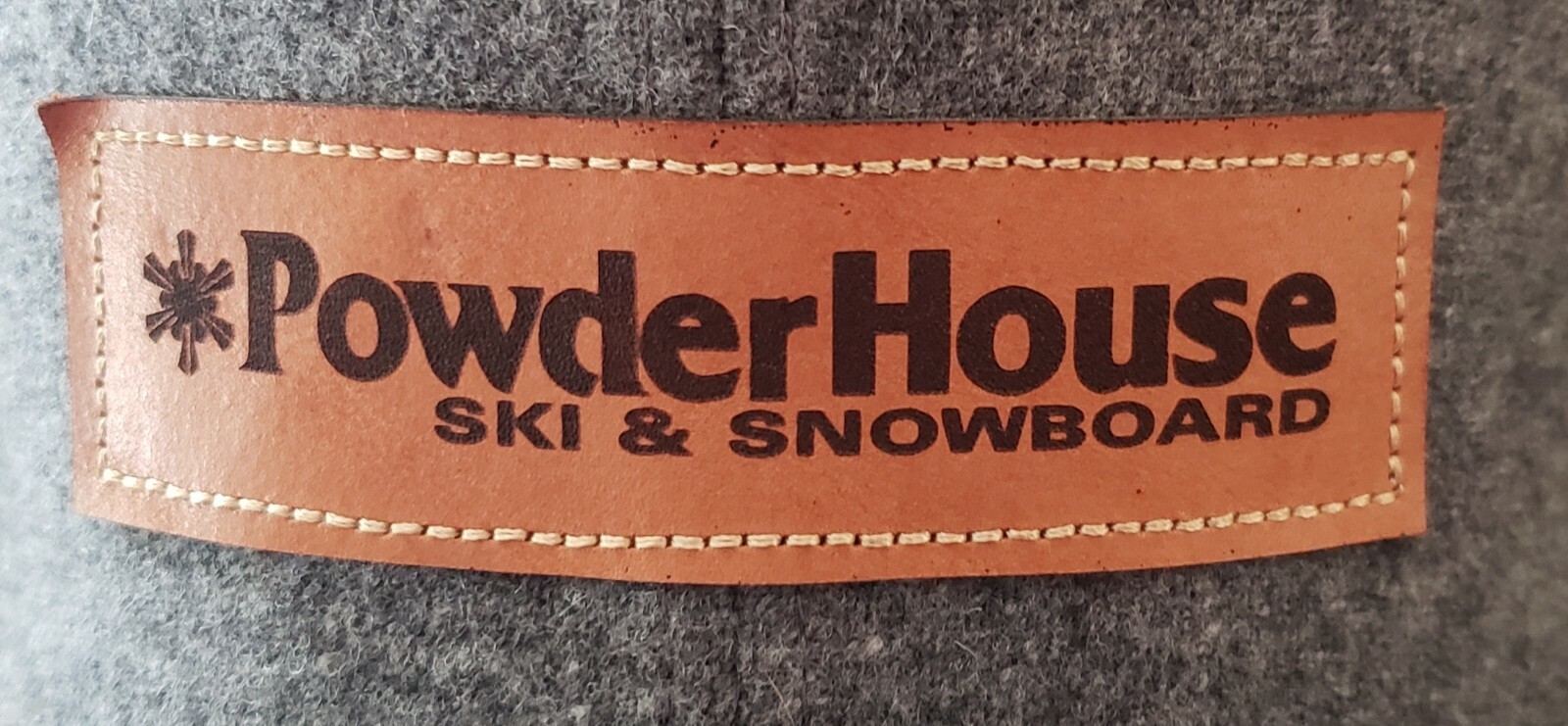 Powder House Patch Strapback Hat Gray - image 7