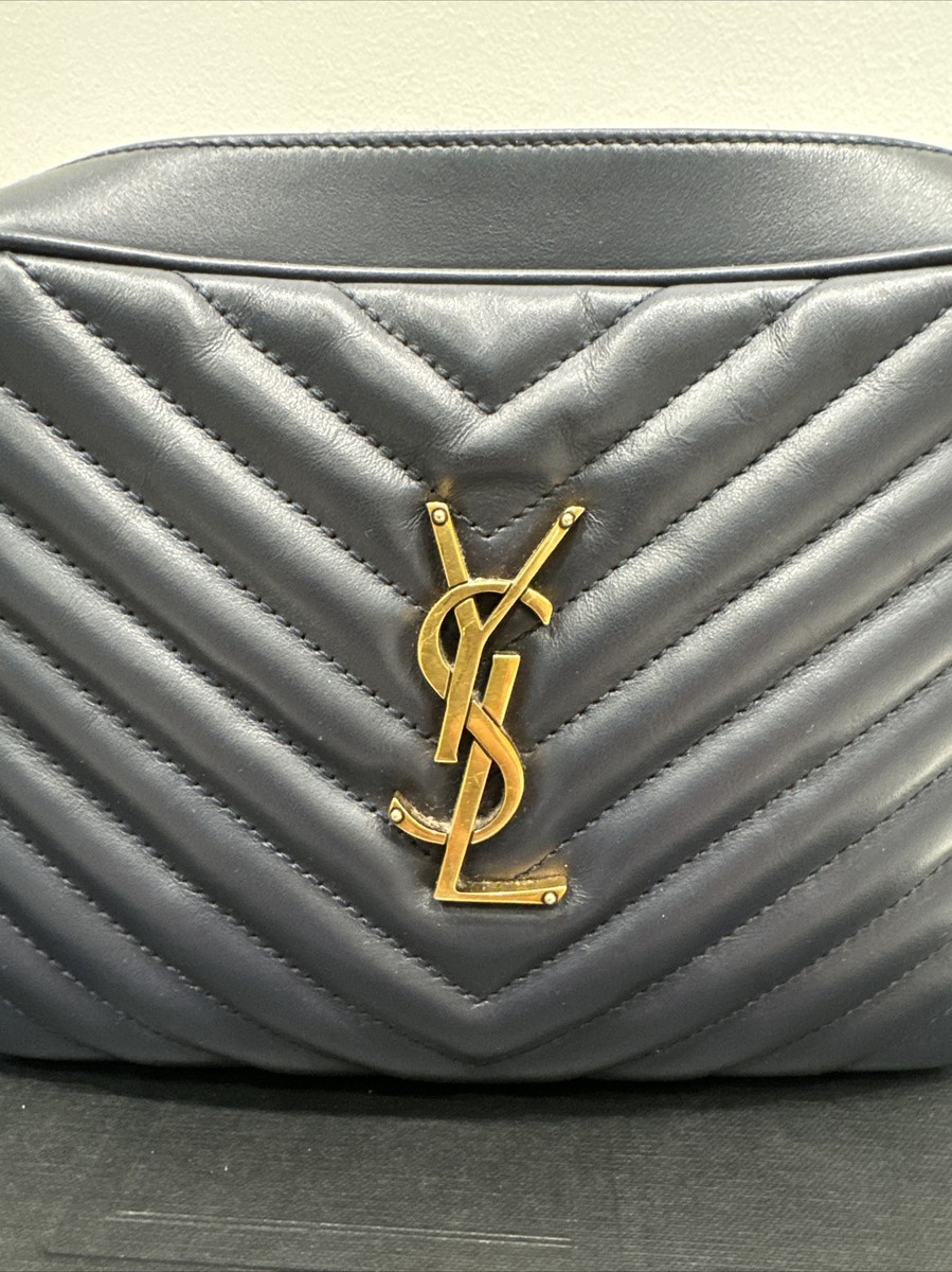 YSL Lou Camera Bag in Deep Marine (Navy) | eBay