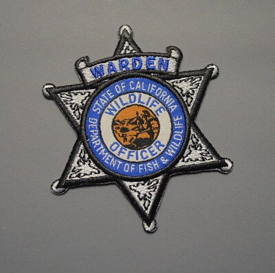 California Dept. of Fish & Wildlife Warden Patch #1 ++ Mint CA | eBay