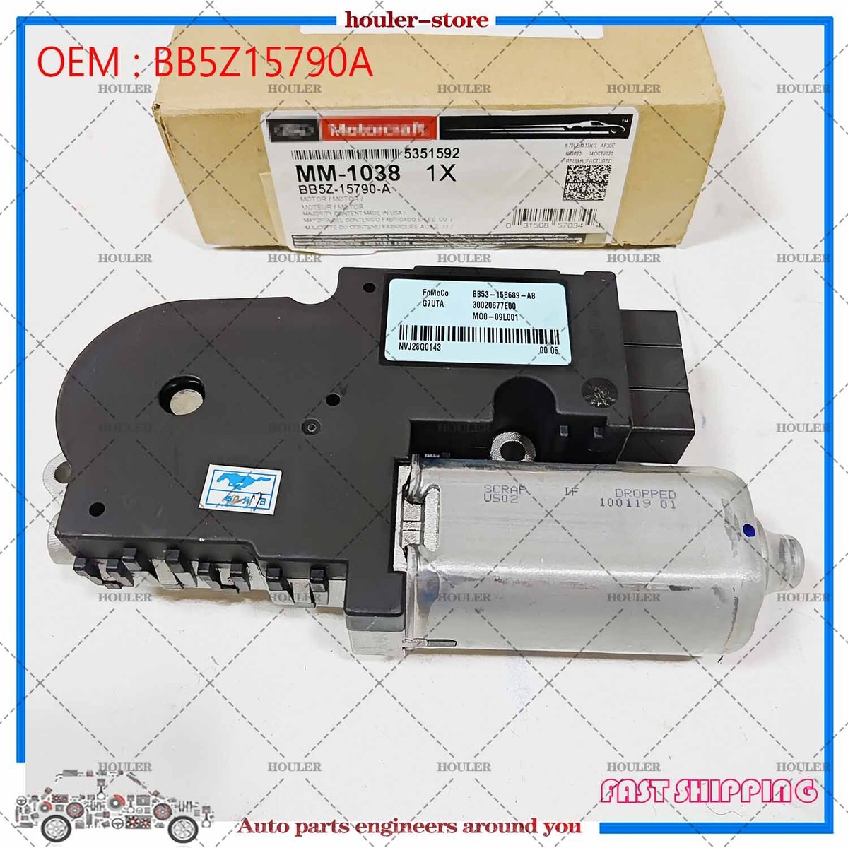 Gen**ne OEM Motorcraft MM1038 Sliding Roof Motor Sunroof Gen**ne OEM Motorcraft MM1038 Sliding Roof Motor Sunroof