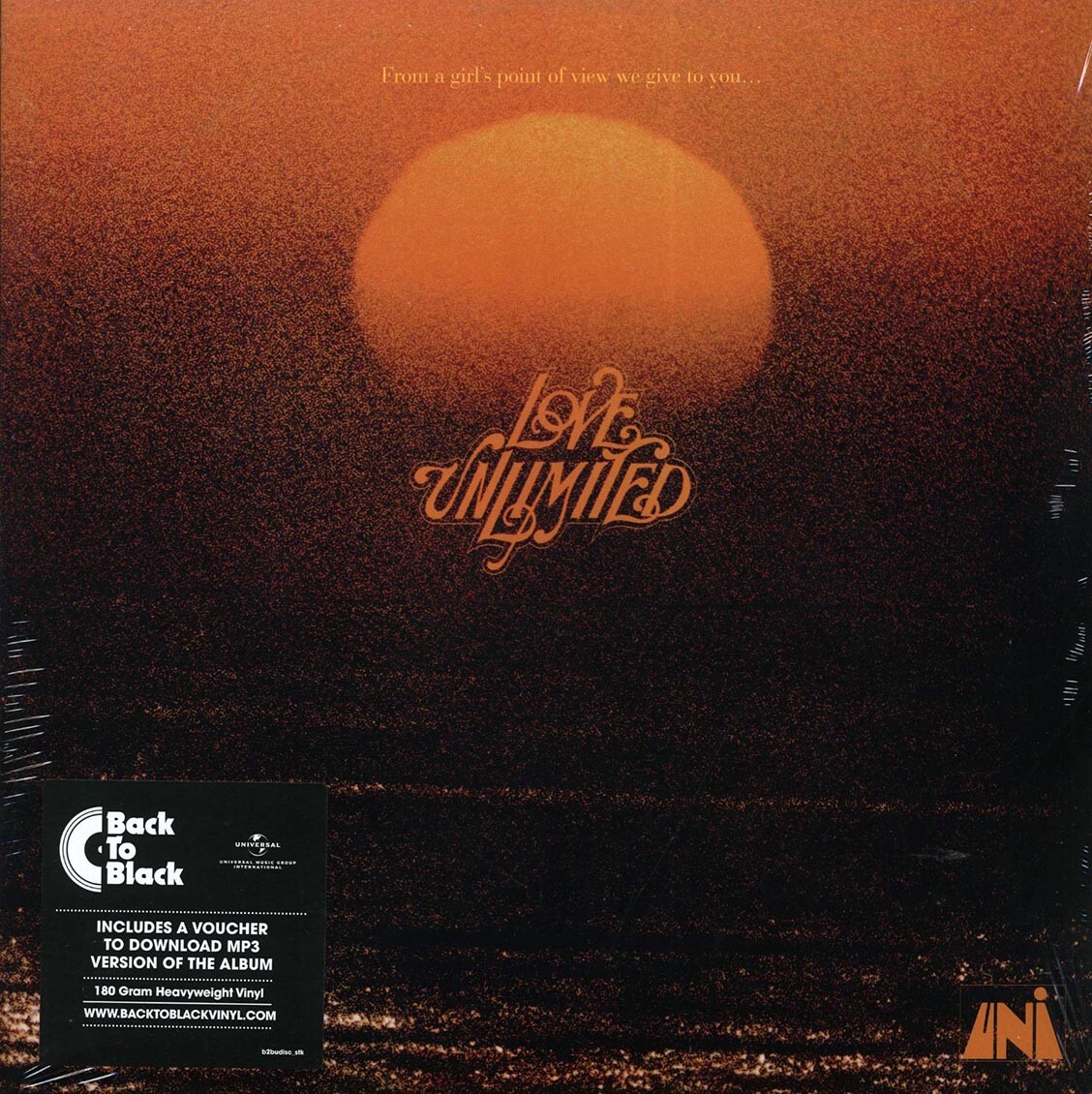 VINYL Love Unlimited - С Точки Зрения Девушек, Мы Дарим Вам Любовь Без Ограничений
