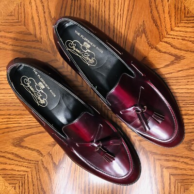 VINTAGE UNWORN | FLORSHEIM IMPERIAL 8E BURGUNDY TASSEL  display picture 2