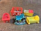 Fisher Price 1972 Little People Dollhouse “Nursery Furniture Set”- Vintage