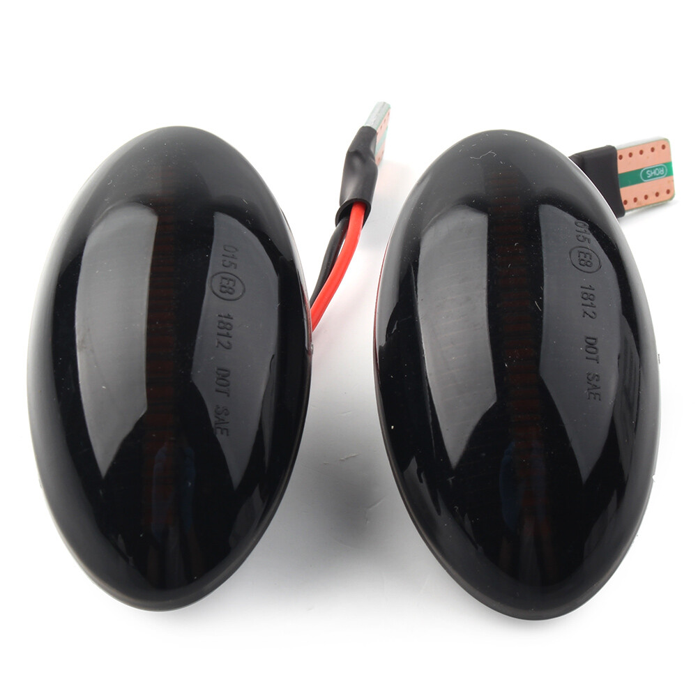 Dynamic Side Marker Light Turn Signal Light For Mini Cooper R50 R52 R53 Black US