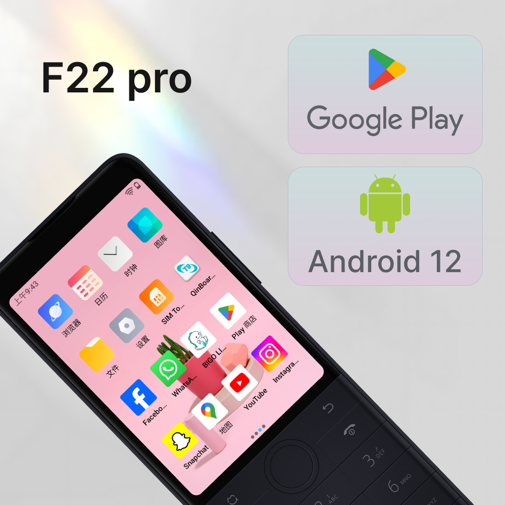 Qin f22 pro 本体セット QIN F22 Pro Unlocked Smart Button Small Mobile Phone