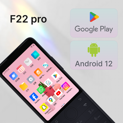 QIN F22 Pro unlocked smart button small mobile phone touch screen 4GB+64GB - 第 5/8 張圖片