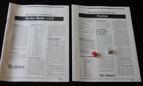 The Gamers 1995 : TUNISIA - Tunisian Theater of Operations 1942-43 (UNPUNCHED) - Picture 3 of 5