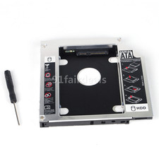 2nd HDD SSD Drive Caddy Adapter For HP 8460p 8470p 8560p 8460w 8560w Optical BAY