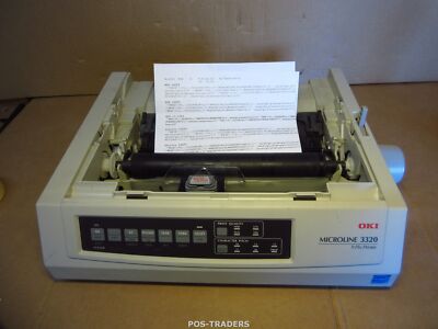 OKI MICROLINE 3320 USB A4 9-Pin Dot Matrix Impact Printer NO ROLL - NO COVERS