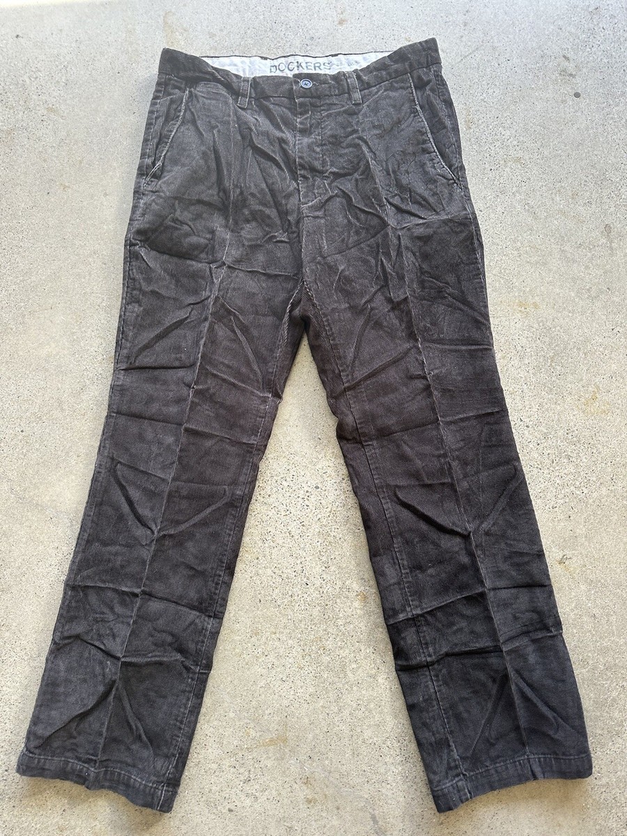 パンツ Levi's DOCKERS Corduroy Pants 1990s USA Vintage Dockers Levis Pants Mens 38x34 Brown Corduroy