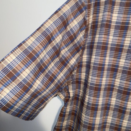 Customized Version Dubinik Shirt Mens XXL Plaid Short Sleeve Grunge Cotton Camp - Picture 6 of 12