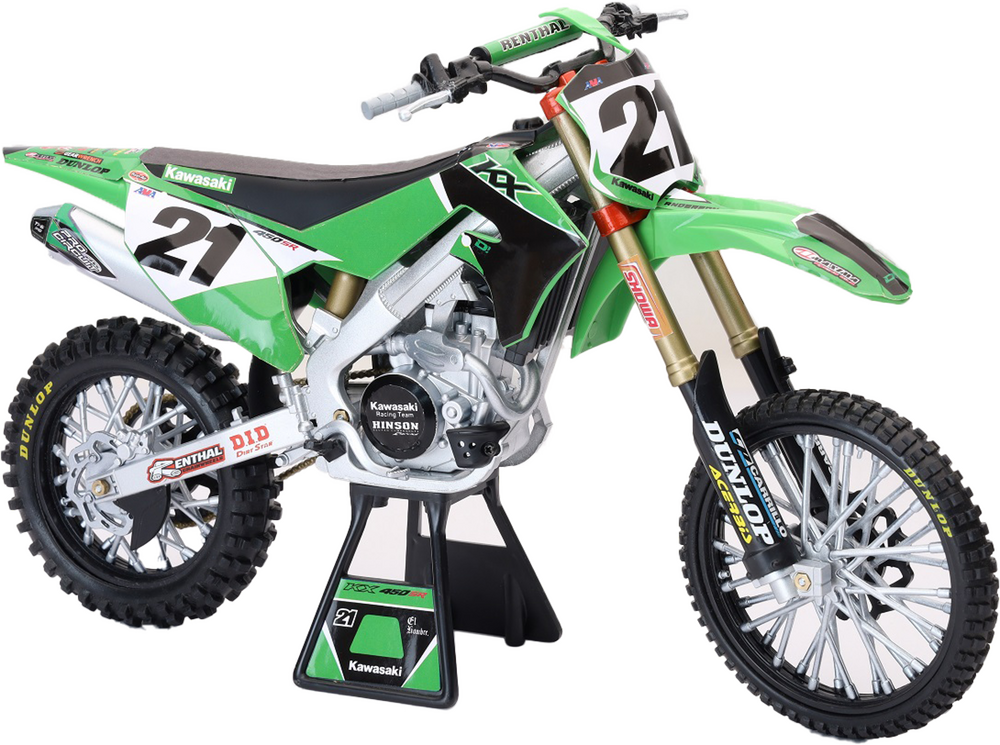 New-Ray Toy - 49733 - 1:6 SCALE KAWASAKI FACTORY TEAM KX450F JASON