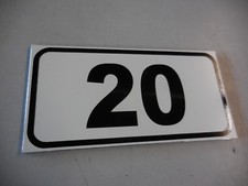 Stellplatz  Parkplatzschilder mit Nummer oder Text Gr&ouml;&szlig;e 160 x 80 mm