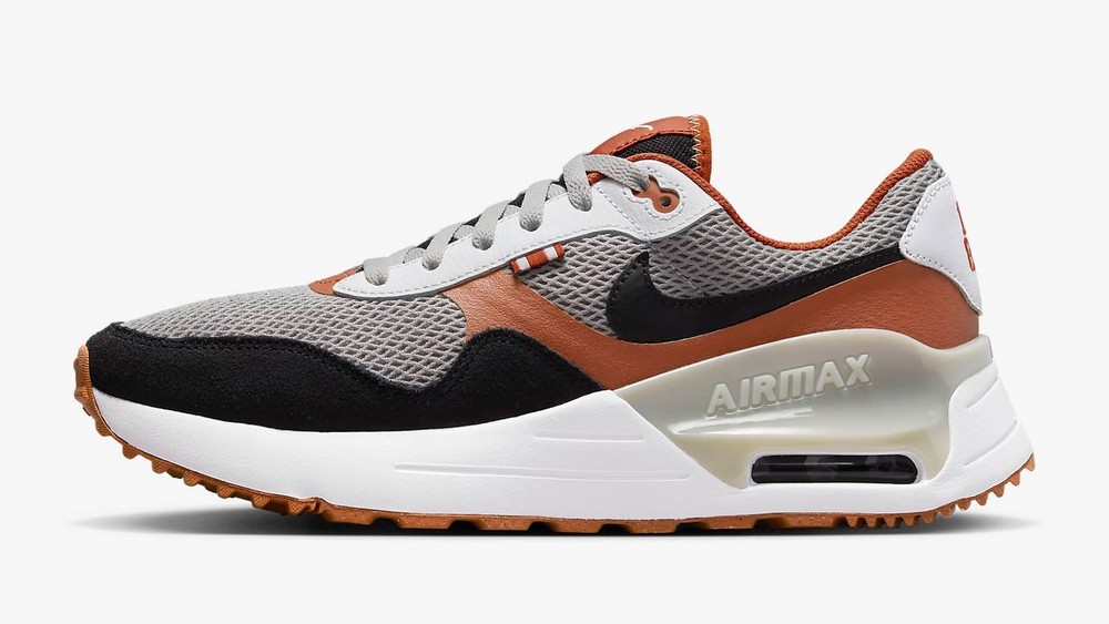 Nike Air Max SYSTM Texas Longhorns Pewter Orange Grey DZ7745-001 Men's