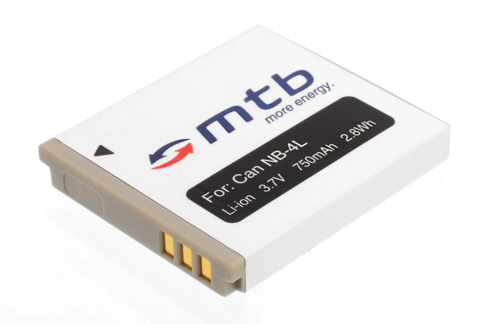 Akku NB-4L Batterie für Canon IXUS 30, 40, 50, 55, 60, 65, 70, 75, 80 IS, 100 IS - Bild 2 von 4