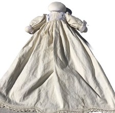 Primitive Amish Style Vtg Linen Country Farmhouse Hand Made Cloth Doll OOAK USA