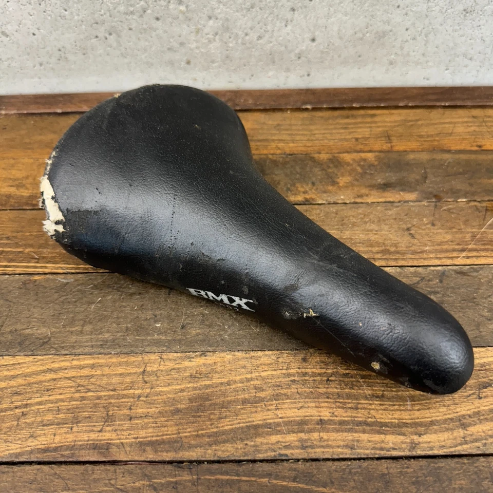 Old School BMX Seat Comp Black Padded BMX 1992 Cuts Foto 3 de 4