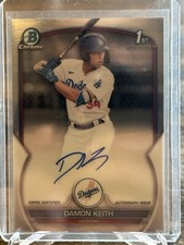 2023 Bowman - Chrome Prospect Autographs #CPA-DK Damon Keith (AU, RC)