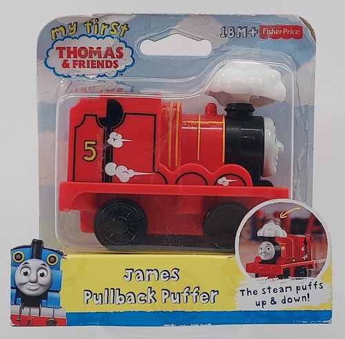 Thomas & Friends Fisher-Price My First Pullback Puffer James Train Toy NEW - 第 1/3 張圖片
