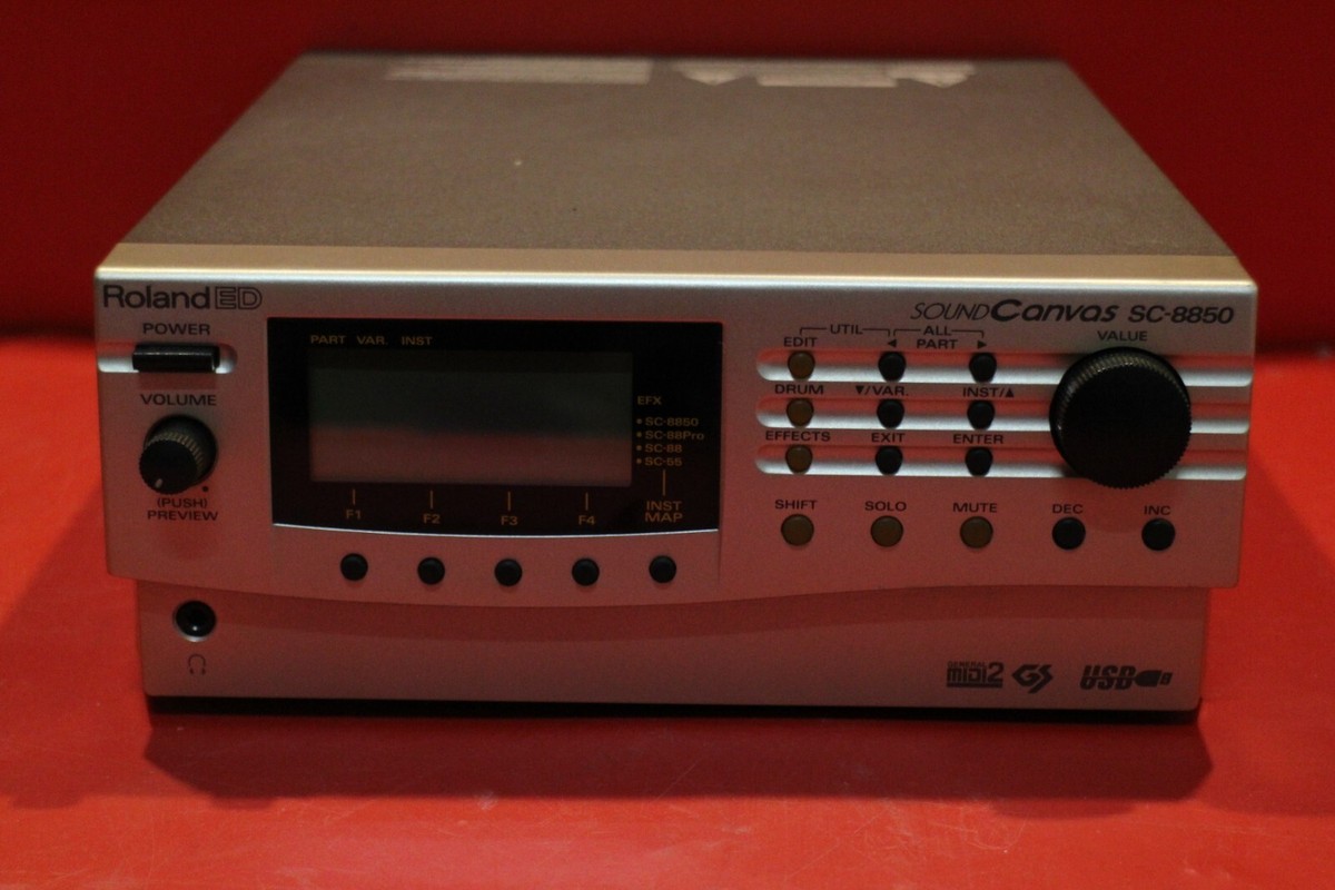 USED Roland SC 8850 MIDI Sound Module Interface U2141 240215 | eBay