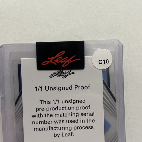 Alexander Vizcaino 2021 Leaf Flash #d 1/1 UNSIGNED PROOF Acetate Yankees XRC - Picture 5 of 6