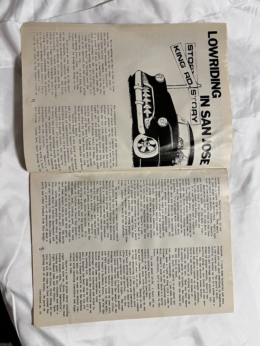 LOWRIDER MAGAZINE First Edition Reprint 1977 1ST ISSUE RARE