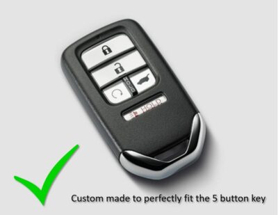 Fit Honda Accord CRV Pilot Civic Passport 5 Button Silicone Key - Foto 9