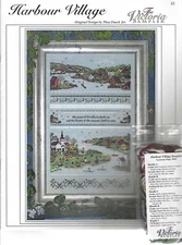 HARBOUR VILLAGE--Victoria Sampler--Counted Cross Stitch Pattern w/ACCESSORY PACK