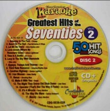CHARTBUSTER SEVENTIES HITS KARAOKE CDG DISC MUSIC CD 5036-02 1970s oldies rock  