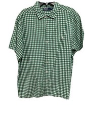 pre-owned polo ralph lauren mens short sleeve cotton Green shirt XL